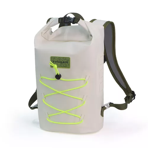 Wasserdichter Rucksack Zulupack® Indy 12L Cordura® – IP67 Weiß für Wandern und urbanen Einsatz