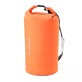Wasserdichter Packsack für SUP, Kajak & Boot – Zulupack® Tube 25L IP67 – orange