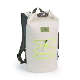   Wasserdichter Rucksack Zulupack® Indy 20L Cordura® – IP67 weiß/grün für Wassersport, Wandern und den urbanen Alltag