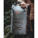 Wasserdichter Rucksack für mehrtägige Abenteuer – Zulupack® Indy 40L – grau/camel