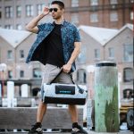 Wasserdichte Tasche für Sport & Reisen – Zulupack® Fit 32L Grau/Blau