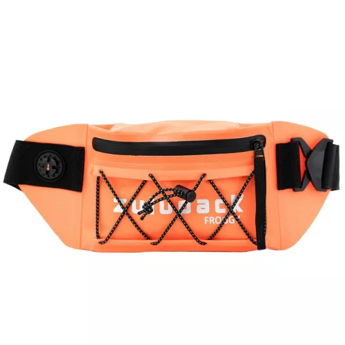 Wasserdichte bauchtasche 0,5 L – IP67, Orange, Schwimmen, Strand & Outdoor – Zulupack® Froggy