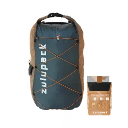 Wasserdichter Rucksack 12 L – braun, IP66, faltbar, für Kajak, SUP & Outdoor – Zulupack Quokka