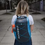 Wasserdichter Rucksack 12 L, blau, IP66, kompakt verstaubar, für SUP, Kajak, Kanu und Wandern – Zulupack® Quokka