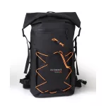 Zulupack® Triton 25L Cordura® – wasserdichter Rolltop-Rucksack (IP67), schwarz – für Wandern & Wassersport