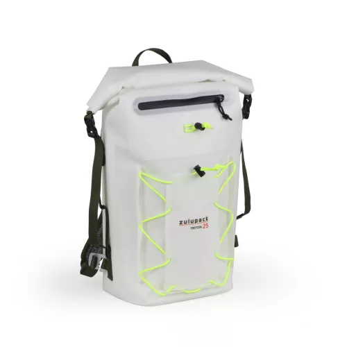 Wasserdichter Rucksack Zulupack® Triton 25L Cordura®– IP67, weiß, für Wandern und Wassersport