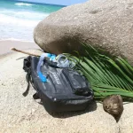 Schwarzer wasserdichter Rucksack für Mehrtagestouren und Wassersport – Zulupack® Nomad 35L IP67