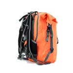 Oranger wasserdichter Rucksack für Mehrtagestouren und Wassersport – Zulupack® Nomad 35L IP67