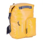 Gelber wasserdichter Rucksack für Mehrtagestouren und Wassersport – Zulupack® Nomad 35L IP67