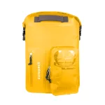 Gelber wasserdichter Rucksack für Mehrtagestouren und Wassersport – Zulupack® Nomad 35L IP67