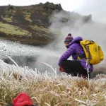 Gelber wasserdichter Rucksack für Mehrtagestouren und Wassersport – Zulupack® Nomad 35L IP67