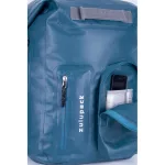 Blauer wasserdichter Rucksack für mehrtägige Wanderungen und Wassersport – Zulupack® Nomad 35L IP67