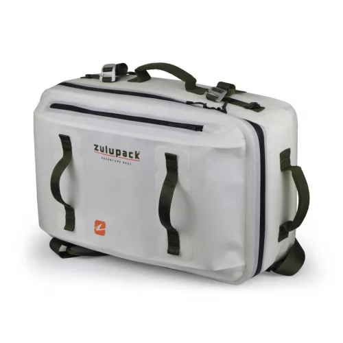 Wasserdichte Reisetasche Zulupack® Antipode 45L Cordura® IP63 – Weiß – praktische Reisetasche für unterwegs