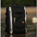 Wasserdichte Reisetasche Zulupack® Antipode 45L Cordura® IP63 – Schwarz/Weiß – Stilvoll und praktisch für jede Reise