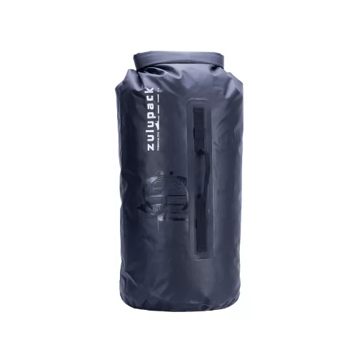 Wasserdichter Rucksack für Kajak, SUP & Boot – Zulupack® Tube 45L IP67 Schwarz