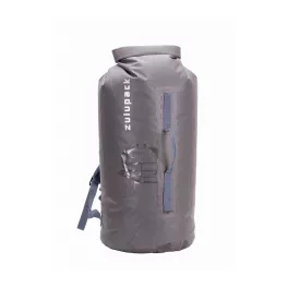 Wasserdichter Rucksack für SUP, Kajak und Boot – grauer Zulupack® Tube 45L IP67