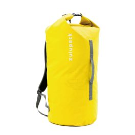 Wasserdichter Rucksack für SUP, Kajak & Boot – Gelb, Zulupack® Tube 45L IP67